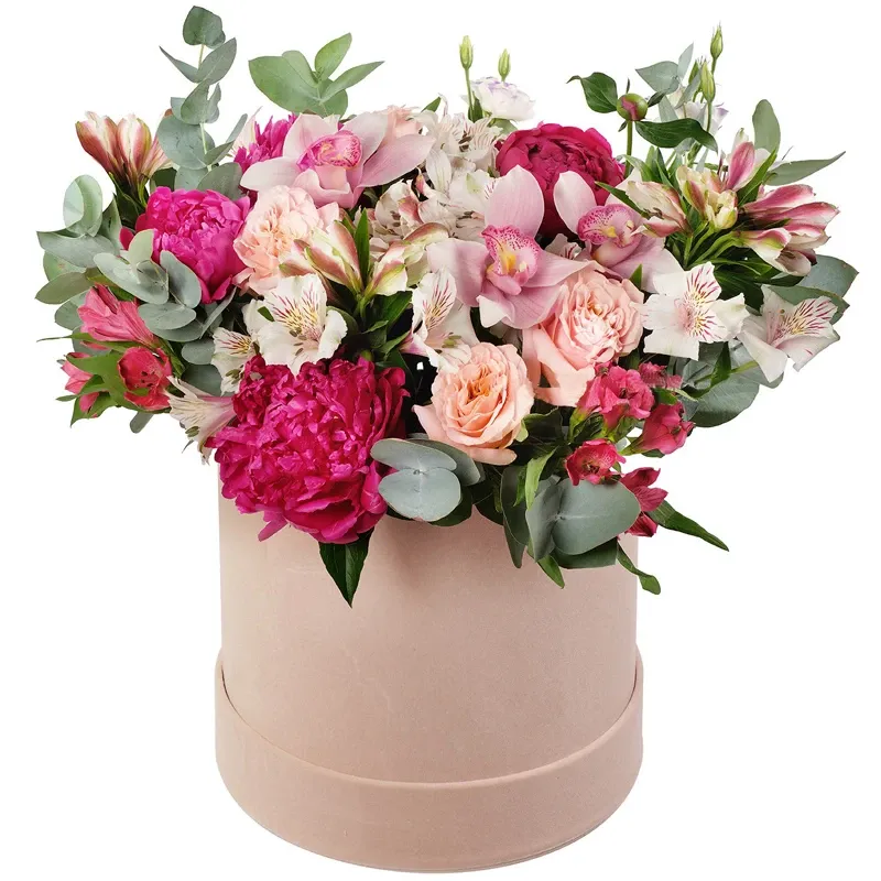 Цветы в коробке «Экзотика»